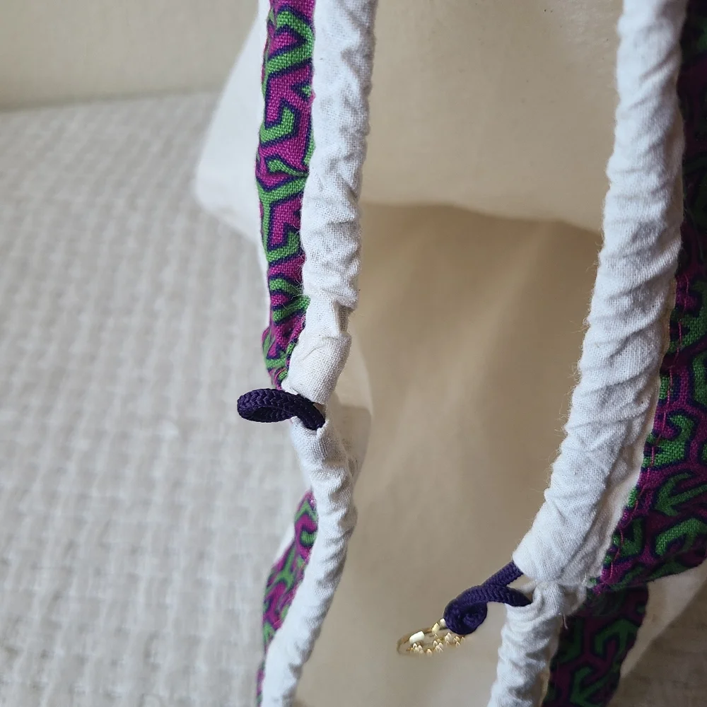 Tory Burch Dust Bag White Skirt with Patterned Trim